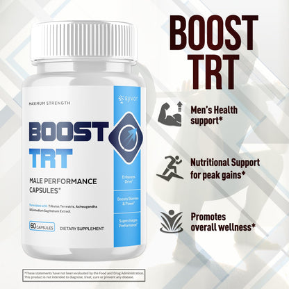 (2 Pack) Boost TRT Capsules, Official BoostTRT Capsules with All Natural Ingredients, Advanced Health & Wellness Support Formula with Max Strength Premium Active Lifestyle Vitamins (120 Capsules) - Maple Wellness Supplements