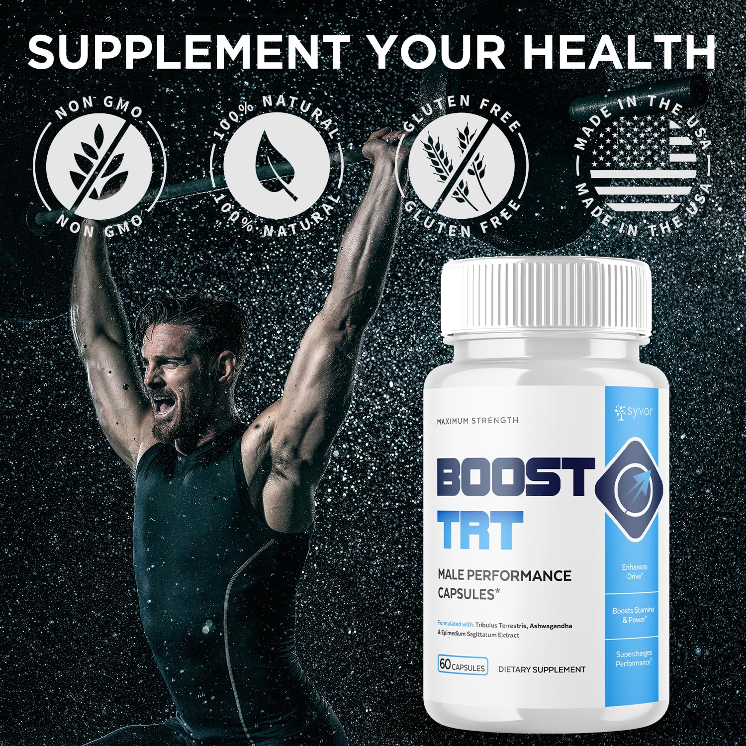 (2 Pack) Boost TRT Capsules, Official BoostTRT Capsules with All Natural Ingredients, Advanced Health & Wellness Support Formula with Max Strength Premium Active Lifestyle Vitamins (120 Capsules) - Maple Wellness Supplements