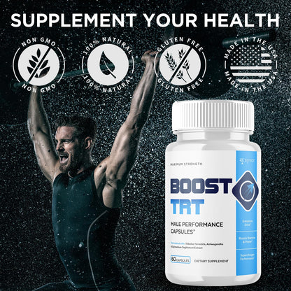 (2 Pack) Boost TRT Capsules, Official BoostTRT Capsules with All Natural Ingredients, Advanced Health & Wellness Support Formula with Max Strength Premium Active Lifestyle Vitamins (120 Capsules) - Maple Wellness Supplements