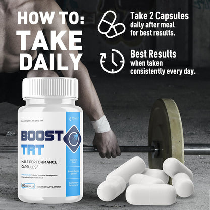 (2 Pack) Boost TRT Capsules, Official BoostTRT Capsules with All Natural Ingredients, Advanced Health & Wellness Support Formula with Max Strength Premium Active Lifestyle Vitamins (120 Capsules) - Maple Wellness Supplements