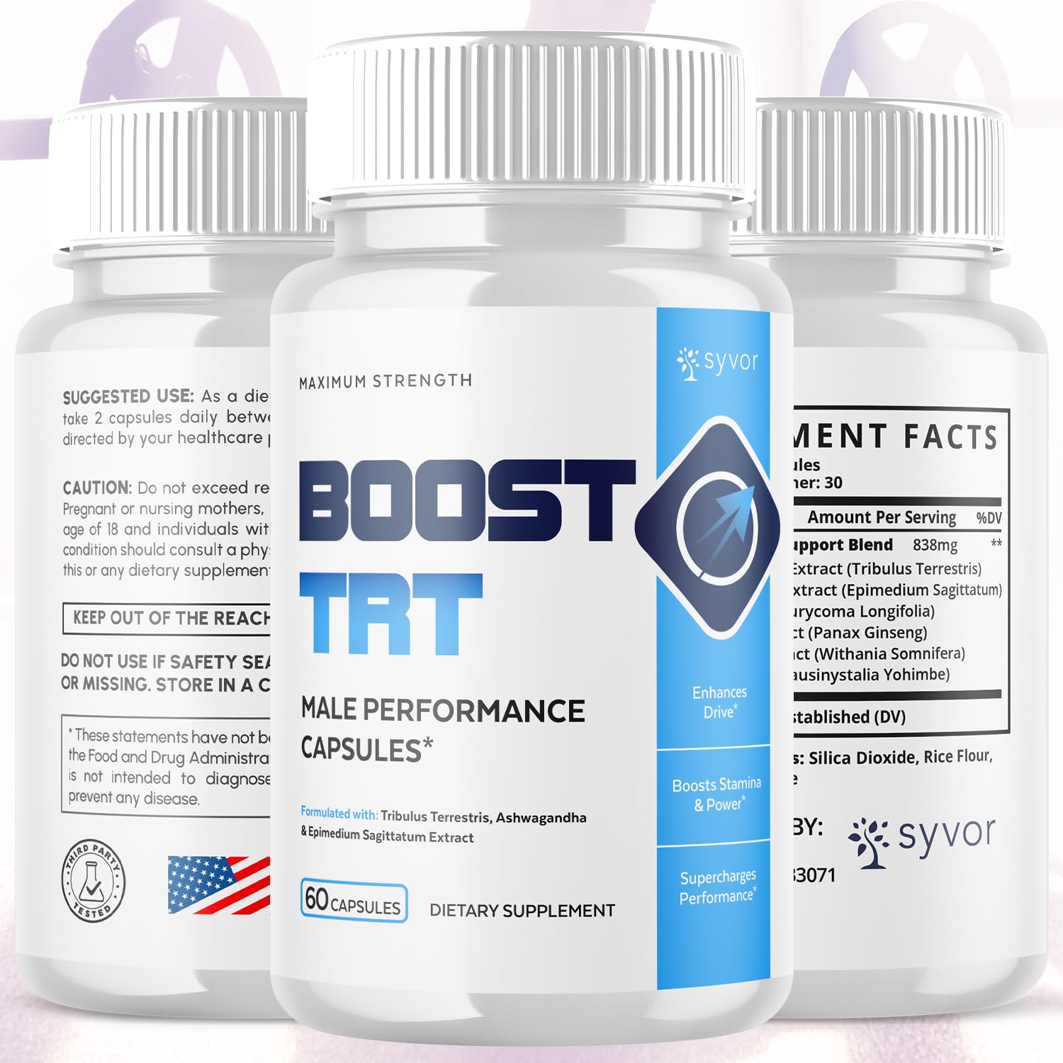 (2 Pack) Boost TRT Capsules, Official BoostTRT Capsules with All Natural Ingredients, Advanced Health & Wellness Support Formula with Max Strength Premium Active Lifestyle Vitamins (120 Capsules) - Maple Wellness Supplements