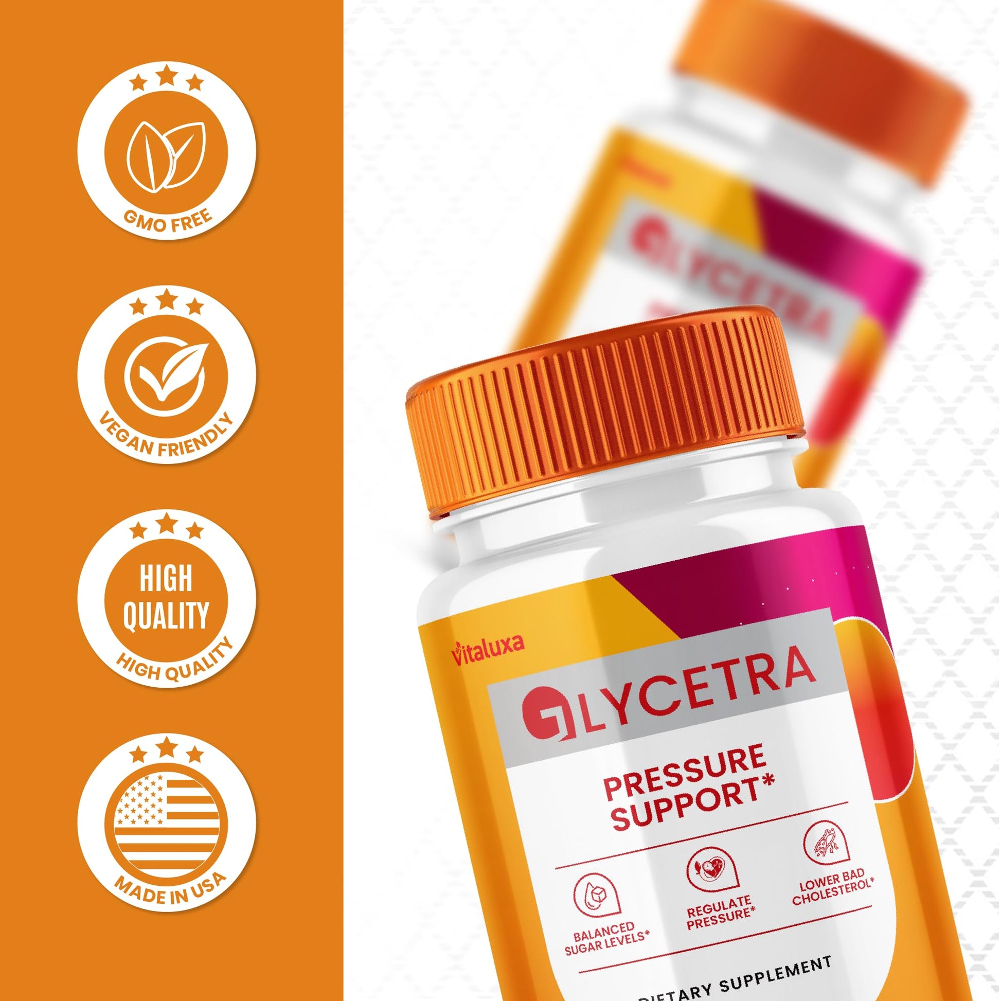 (2 Pack) Glycetra Capsules, Glycetra Blood Support Supplement Advanced Formula Premium Blend All Natural Balance Flow, Glicetra Pills Maximum Strength Glycogen Support Health Wellness Review (120 Ct) - Maple Wellness Supplements