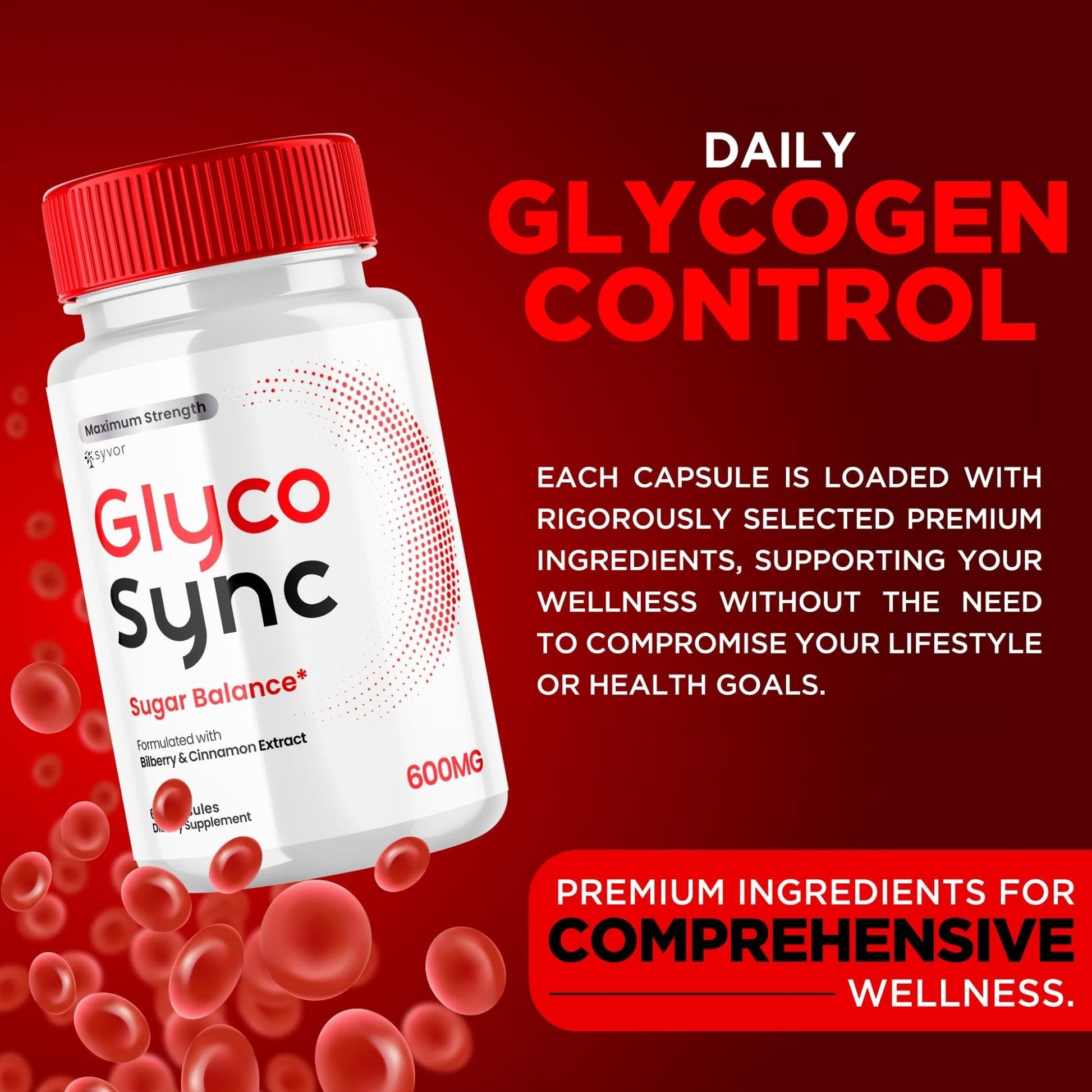 (2 Pack) Glyco Sync Capsules, Official Glyco Sync Balance Pills with All Natural Ingredients, Advanced Formula GlycoSync Joint Health and Wellness Support Max Strength for Men & Women (120 Capsules) - Maple Wellness Supplements