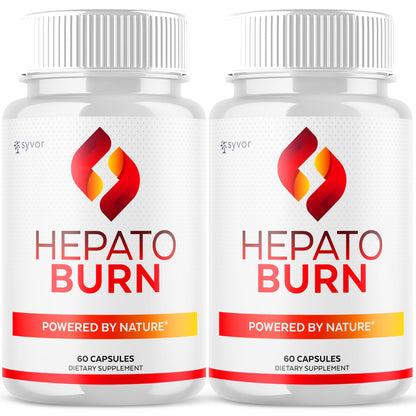 (2 Pack) Hepato Burn Capsules, Official Hepato Burn Pills with All Natural Premium Ingredients, Hepatoburn Energy and Fitness Vitamin Supplement, Hepatoburn Lifestyle Powered by Nature (120 Capsules) - Maple Wellness Supplements