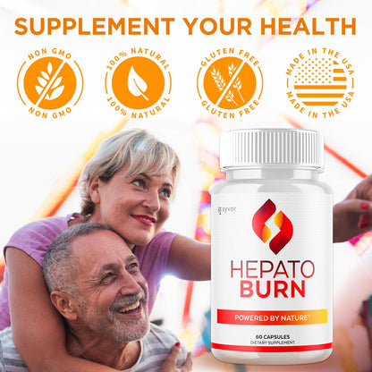 (2 Pack) Hepato Burn Capsules, Official Hepato Burn Pills with All Natural Premium Ingredients, Hepatoburn Energy and Fitness Vitamin Supplement, Hepatoburn Lifestyle Powered by Nature (120 Capsules) - Maple Wellness Supplements