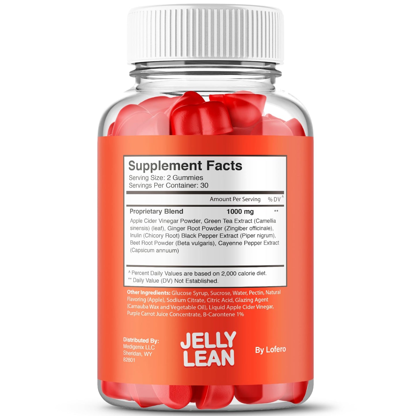 (2 Pack) Jelly Lean Gummies, JellyLean Gummys Loss Support Formula, Premium All-Natural Ingredients Advanced Maximum Strength for Overall Health & Wellness Supplement - Maple Wellness Supplements