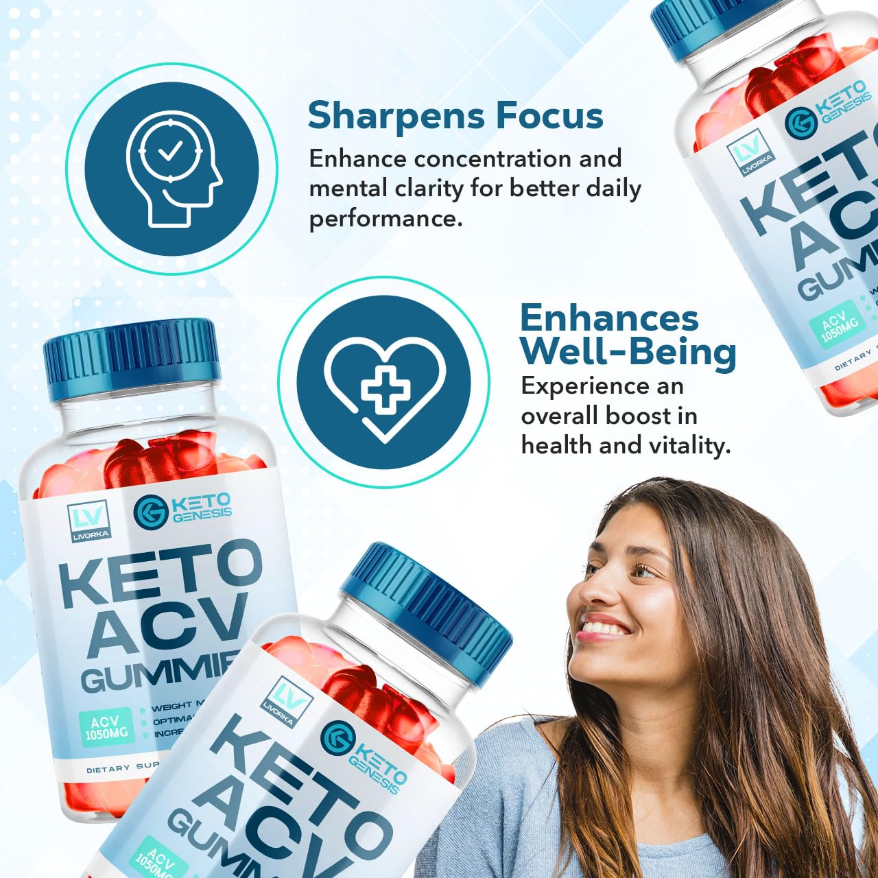 2 Pack - Keto Genesis Keto ACV Gummies Advanced Weight Loss, Genesis ACV, Genesis - Maple Wellness Supplements