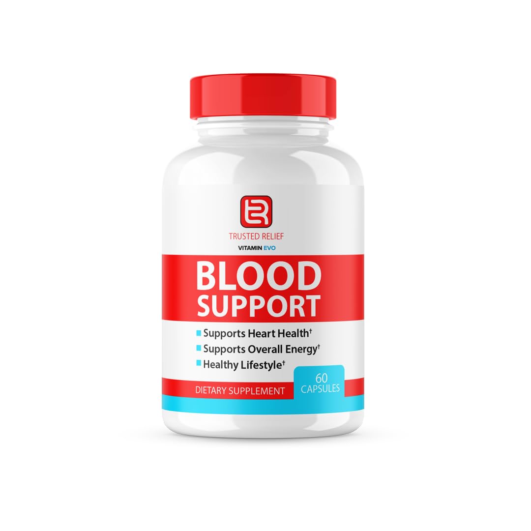 (2 Pack) Trusted Relief Blood Support Capsules, Trusted Relief Advanced Strength Glycogen Reviews Healthy Levels Support Supplement, TrustedRelief Maximum Blood Support Formula Supplement (120 Caps) - Maple Wellness Supplements