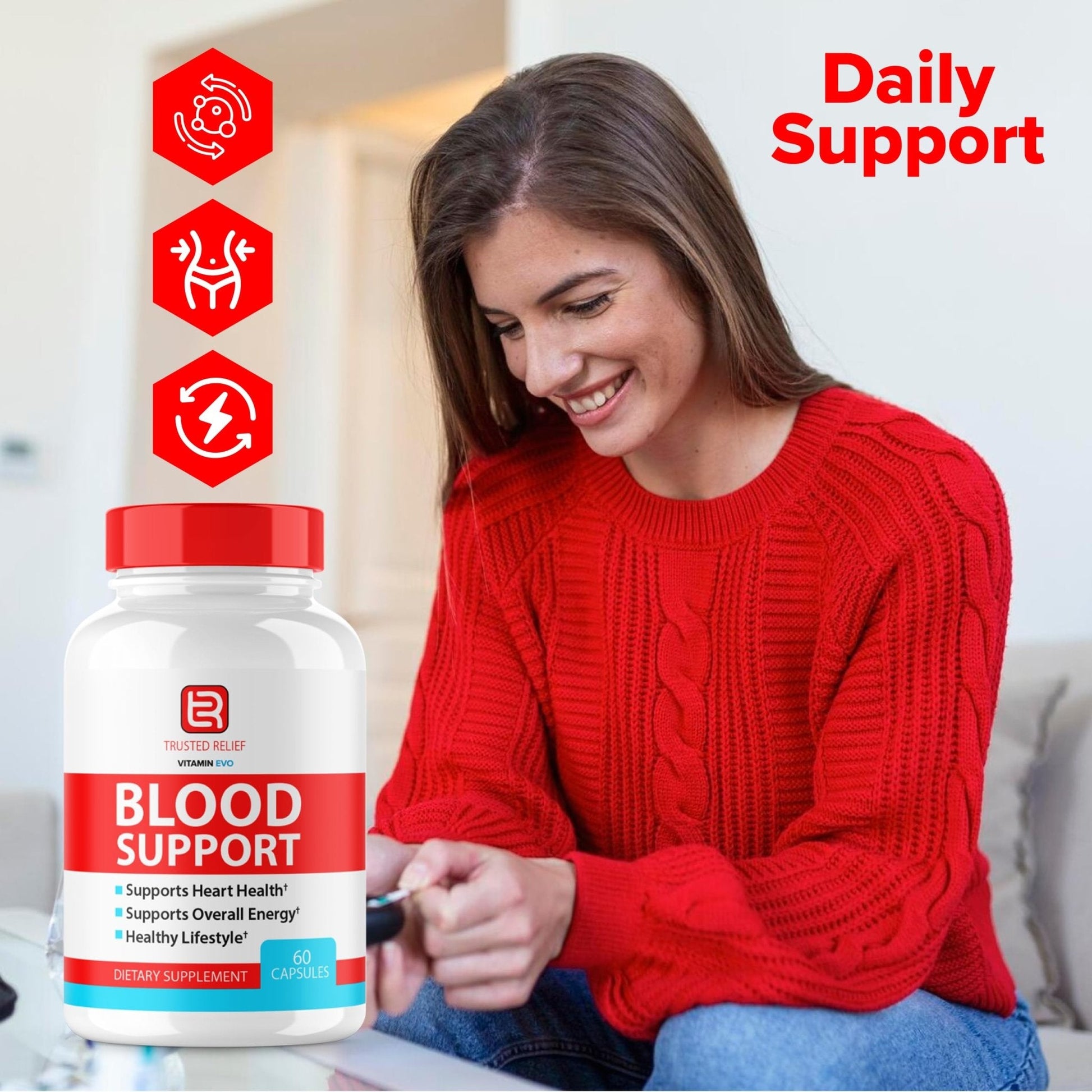 (2 Pack) Trusted Relief Blood Support Capsules, Trusted Relief Advanced Strength Glycogen Reviews Healthy Levels Support Supplement, TrustedRelief Maximum Blood Support Formula Supplement (120 Caps) - Maple Wellness Supplements