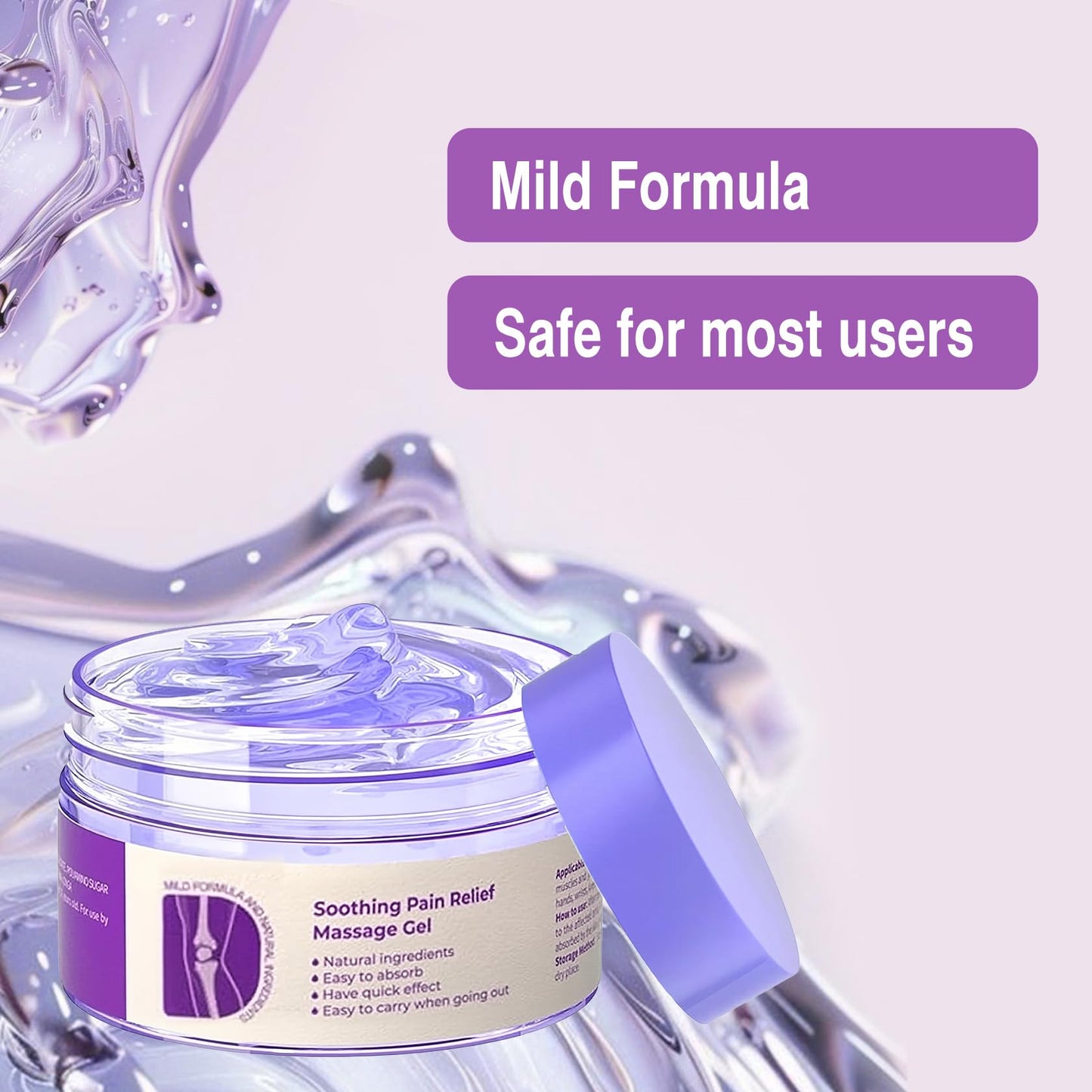 2 PCS Joint Gel Purple Gel，Soothing Pain Relief Massage Cream，Full-Body Joint Effective Soothes for Knees, Lumbar, Hands, Neck and Shoulders - Maple Wellness Supplements