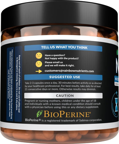 2010 MG NAD+ Supplement- Nicotinamide Riboside, Resveratrol, Quercetin & BioPerine® (High Absorption)- Natural NAD Booster for Anti-Aging, Cellular Energy, Skin- For Women & Men- 90 V Capsules - Maple Wellness Supplements