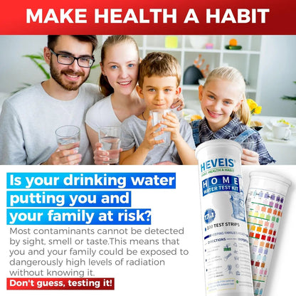 21-in-1 Home Drinking Water Testing Kit - 120 Strips + 4 Bacteria Tests - Tap and Well Water Test Kit, Easy to Test and Read for Hardness, Lead, Iron, Fluoride, pH, Copper, Bacteria and More - Maple Wellness Supplements