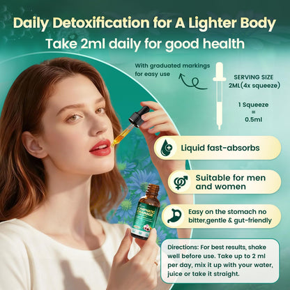 21-in-1 Lymphatic Drainage Drops for Liposomal, Immune & Lymph System Support Supplement for Women & Men with Echinacea, Dandelion - Maple Wellness Supplements