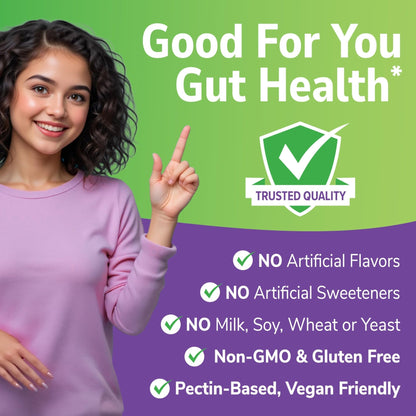 21st Century VitaJoy Fiber Gummies (Fruit Flavored, 90 Count), 5 g Fiber Per Serving for Digestive Support, Pectin-Based Prebiotic Gummies, Non-GMO, Vegan, Gluten Free, - Maple Wellness Supplements