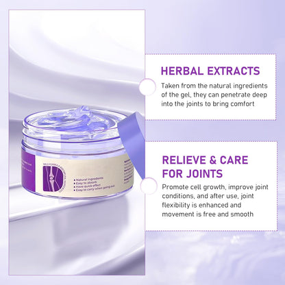 2PCS Soothing Relief Massage Gel, Joint Gel Purple Gel Cooling Activities Throughout The Body, Soothing Knees, Lumbar, Neck, Back, Shoulders, Hands, and Feet - Maple Wellness Supplements