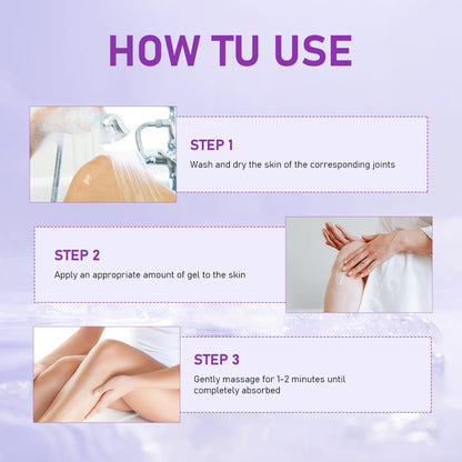 2PCS Soothing Relief Massage Gel, Joint Gel Purple Gel Cooling Activities Throughout The Body, Soothing Knees, Lumbar, Neck, Back, Shoulders, Hands, and Feet - Maple Wellness Supplements