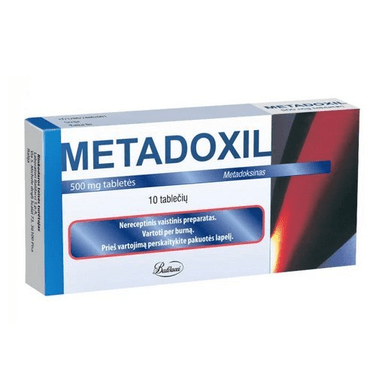 2X 10 tabs Metadoxil Baldacci 500 mg Metadoxinum 20 tabs Baldacci - Maple Wellness Supplements