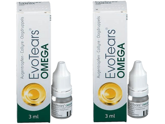 2x EvoTears Omega eye drops 3 ml - Maple Wellness Supplements
