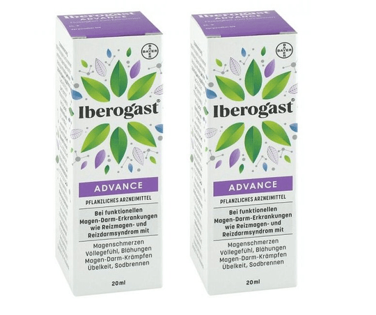 2x Iberogast Advance 20ml Oral Liquid IBS For Common Gastrointestinal Complaints - Maple Wellness Supplements