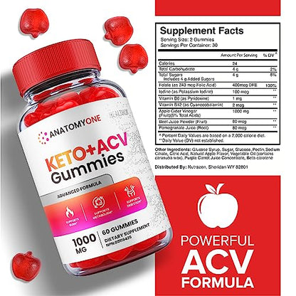 (3 Pack) Anatomy One Keto Gummies, Anatomy One Keto Acv Gummies, Anatomyone Keto - Maple Wellness Supplements