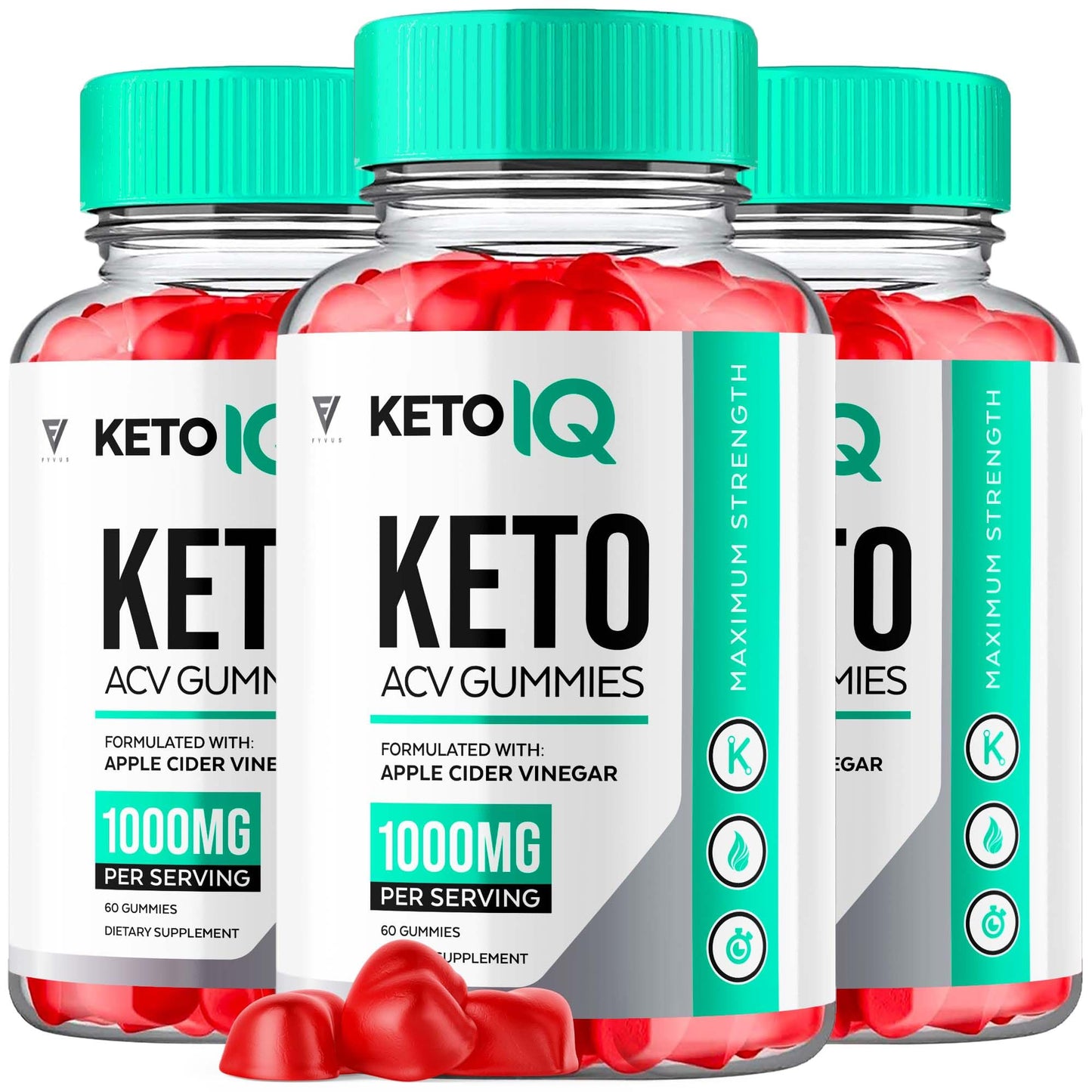 (3 Pack) Keto IQ KetoIQ Keto ACV Gummies, Keto IQ ACV Gummies Advanced Weight Loss - Maple Wellness Supplements