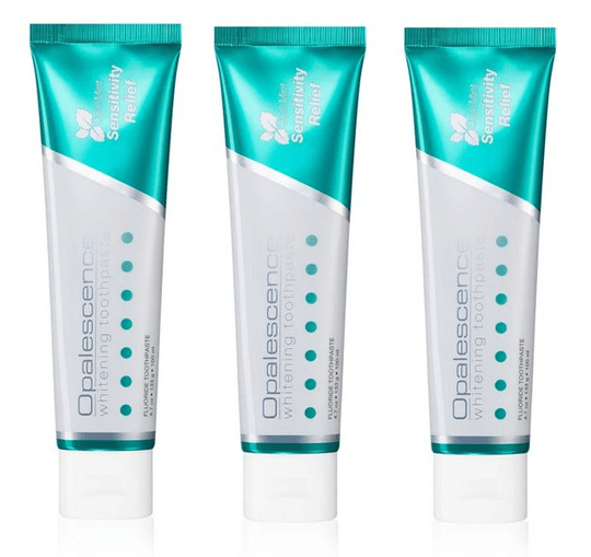 3 x Opalescence Sensitivity Relief Whitening Toothpaste for sensitive teet 100ML - Maple Wellness Supplements