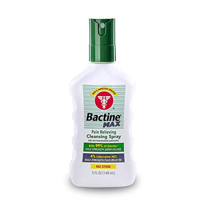 Bactine MAX First Aid Spray - Pain Relief Cleansing Spray with 4% Lidocain BactineBuy Supplements Australia