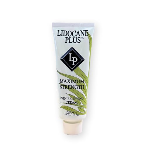 Lidocaine Plus 4% Lidocaine Cream Maximum Strength Pain & Itch Relief - Non-Greasy Formula Numbing Cream - Fast Acting Topical Pain Reliever, Soothing Topical Analgesic Aloe Vera Scent - 4 oz Lidocaine PlusBuy Supplements Australia