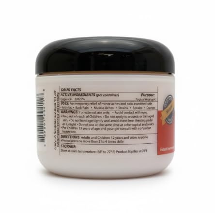 Naturulz Ultimate Healing (Medicated) Cream OTC 4 Ounce - Pain & Arthritis Topical for Sore Lower Back, Neck, Shoulders, and Muscles. All-Natural Formula with Medication Strength Capsaicin. NaturulzBuy Supplements Australia