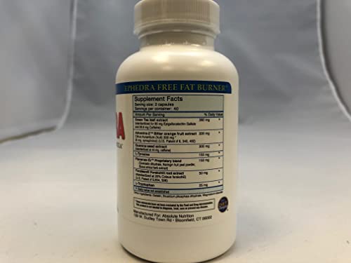 Absolute Nutrition Thermogenic Fat Burners, Nophedra Capsules, 80 Count Bottle Absolute NutritionBuy Supplements Australia