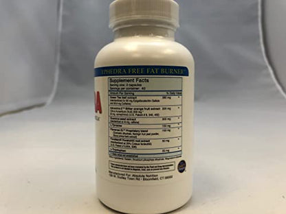 Absolute Nutrition Thermogenic Fat Burners, Nophedra Capsules, 80 Count Bottle Absolute NutritionBuy Supplements Australia