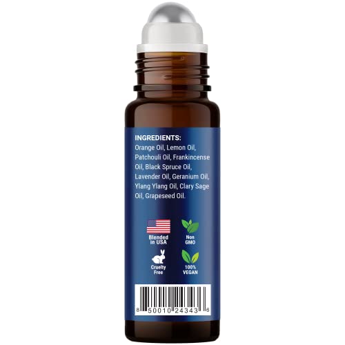 Stress Ease Essential Oil Roll On Blend 10ml - Natural Stress Relief Essential Oils Roll Nexon BotanicsBuy Supplements Australia