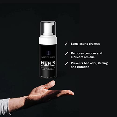 Impressive Beauty Intimate Wash for Men Natural Organic with Tea Tree Oil | pH Balanced Foam Cleansing Impressive SmileBuy Supplements Australia