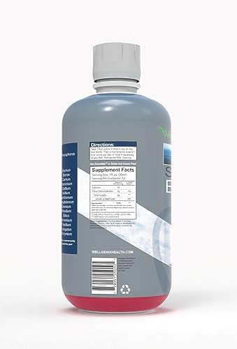Wellgenix Sea Essentials Liquid Mineral Dietary Supplement with Trace and Macro Minerals and Coral Calcium – Sea Berry Flavor – 32 fl oz WellgenixBuy Supplements Australia