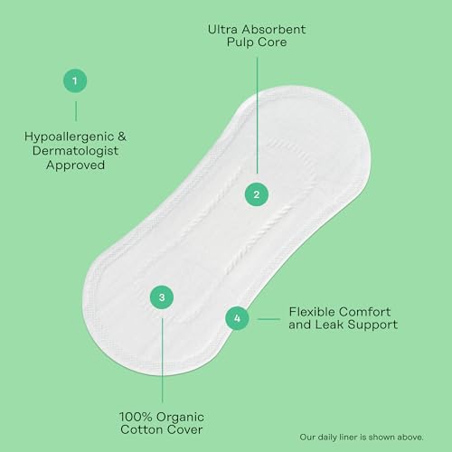 The Honey Pot Company - Non-Herbal Everyday Panty Liners - Organic Pads for Women - Cotton Cover The Honey Pot CompanyBuy Supplements Australia