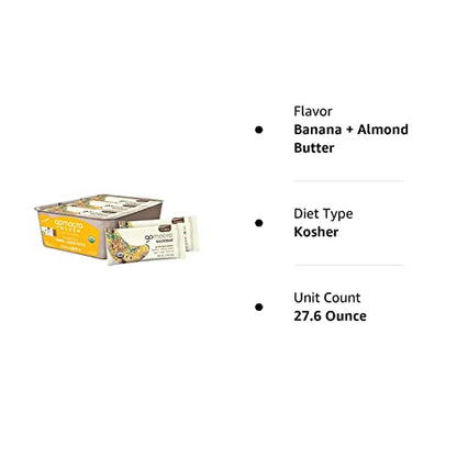 GoMacro MacroBar Organic Vegan Protein Bars - Banana + Almond Butter, (2.3 Ounce Bars GoMacroBuy Supplements Australia