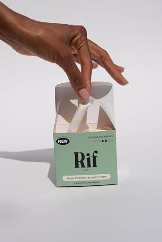 Rif Care Organic Cotton Non Applicator Tampons Regular Absorbency 18 Count Rif careBuy Supplements Australia