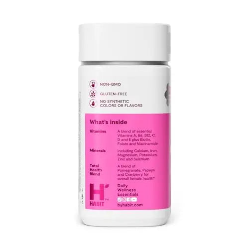 Habit Womens Multi Supplement 2 Pack (120 Capsules) - New Look, Supports General Health & Wellness, 23 Essential Vitamins and Minerals H' HabitBuy Supplements Australia