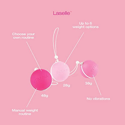 INTIMINA Laselle Weighted Exerciser Set - Women’s 3 Pelvic Floor Weights (28g, 38g, 48g) INTIMINABuy Supplements Australia