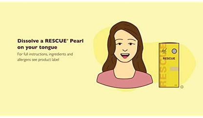 Bach RESCUE PEARLS, Natural Orange Vanilla Flavor, Natural Stress Relief, Homeopathic Flower Essence RESCUEBuy Supplements Australia