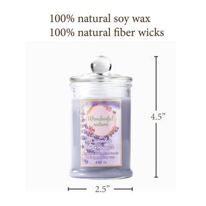 Wonderfulnature Lavender de Provence Pure Essential Oil Scented Candle, Aromatherapy WONDERFUL NATUREBuy Supplements Australia