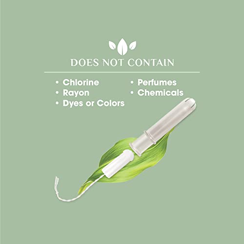Organyc 100% Certified Organic Cotton Tampons, Plant-Based Eco-Applicator, Regular Flow, 16 Count OrganycBuy Supplements Australia