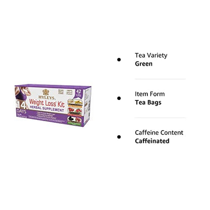 Hyleys 14 Day Weight Loss Tea - 42 Tea Bags (1 Pack), Detox Tea for Cleanse HYLEYSBuy Supplements Australia