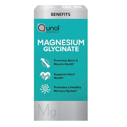 Qunol Magnesium Glycinate 300mg, 100% Glycinate Chelated Magnesium Supplement, 150ct Tablets
