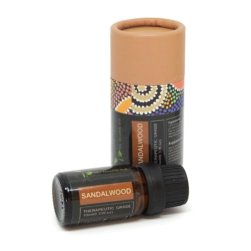 My Health A-Z Sandalwood Essential Oil, Organic 10ml (Santalum Album) Extracted My Health A-ZBuy Supplements Australia
