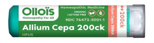 OLLOIS Allium Cepa 200ck Organic & Lactose-Free Homeopathic Medicine, 80 Pellets (Pack of 1) OLLOÏSBuy Supplements Australia