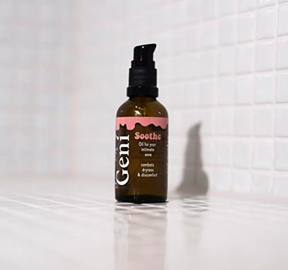 Geni Soothe - Perfume and SOAP Free Intimate Oil. Gentle Alternative to Intimate wash. Moizturizes GeniBuy Supplements Australia
