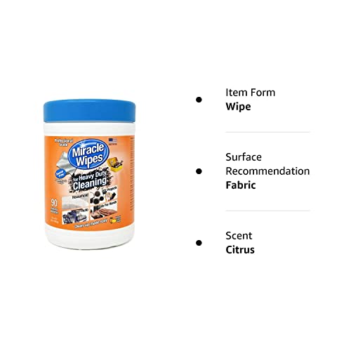 MiracleWipes for Heavy Duty Cleaning (90 Count) - All Purpose Cleaner, Kitchens MiracleWipesBuy Supplements Australia