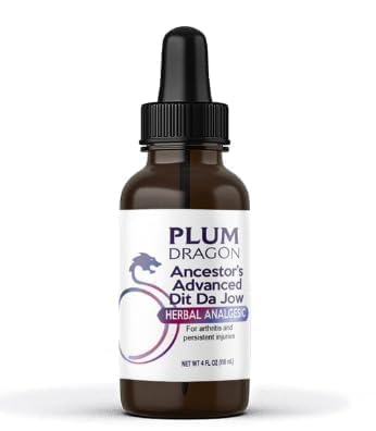 Plum Dragon Ancestors Advanced Dit Da Jow - Herbal Liniment, Sprain - 4 Oz Plum DragonBuy Supplements Australia