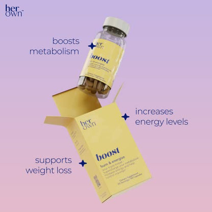 her own Boost, Helps Boost Energy, Supports Metabolism, Proprietary Thermogenic Blend her ownBuy Supplements Australia